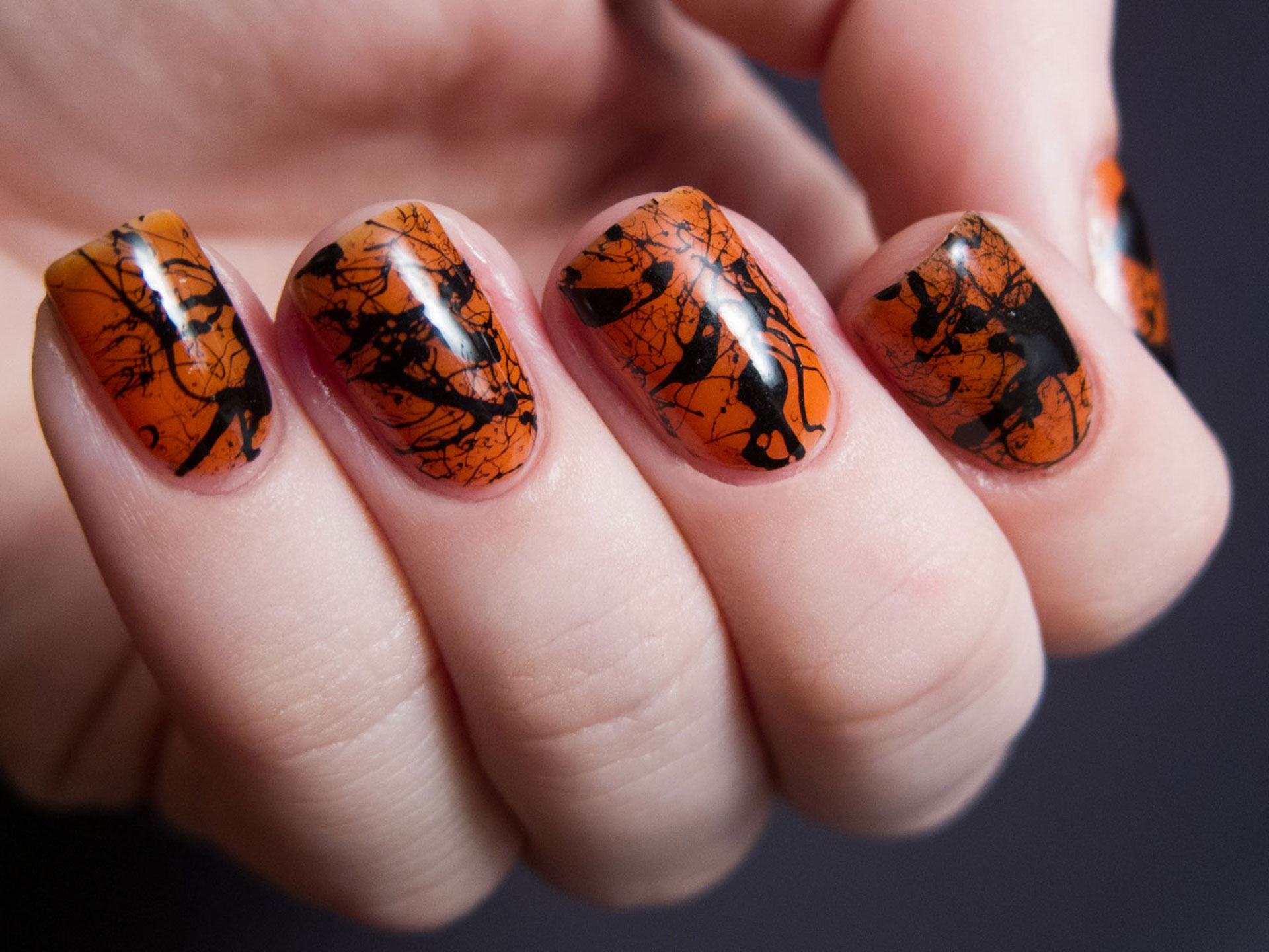 Midnight Whispers: Enchanting Halloween Nail Art