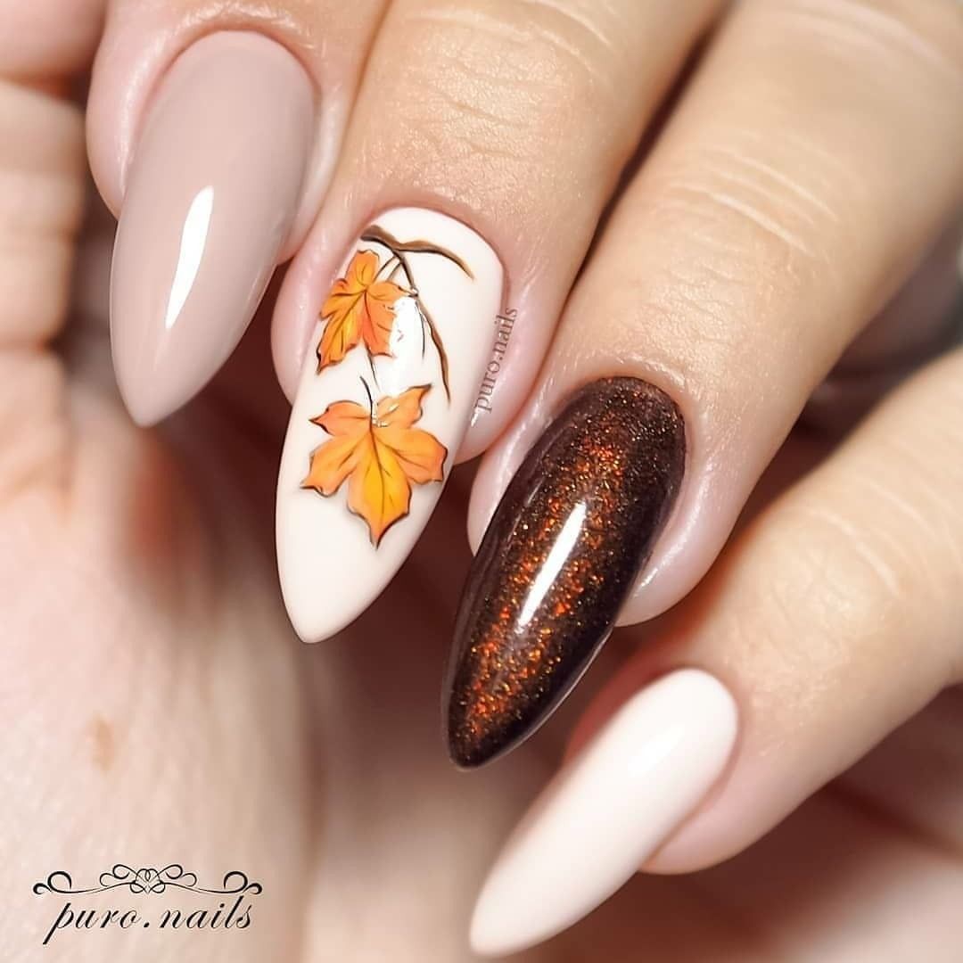 Autumn Allure: Rustic Glam Nail Art