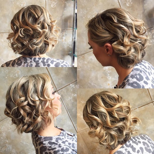 Curly Elegance: The Perfect Homecoming Glam!