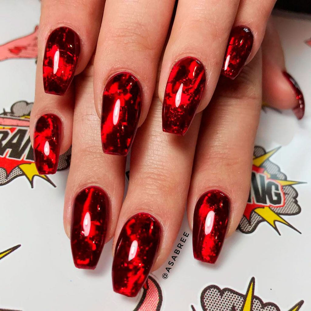 Hauntingly Glamorous: Eerie Elegance for Halloween Nails