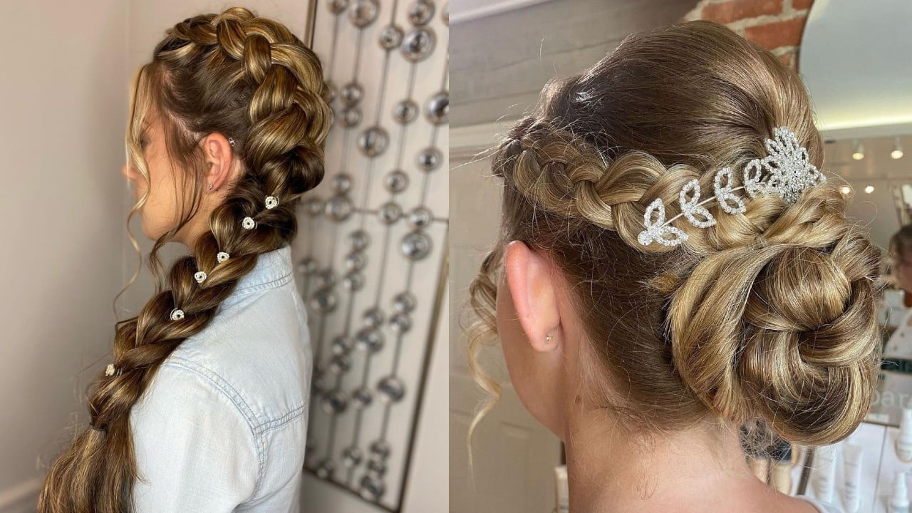 Chic Twists & Glam Waves: The Perfect Homecoming Hairdo!