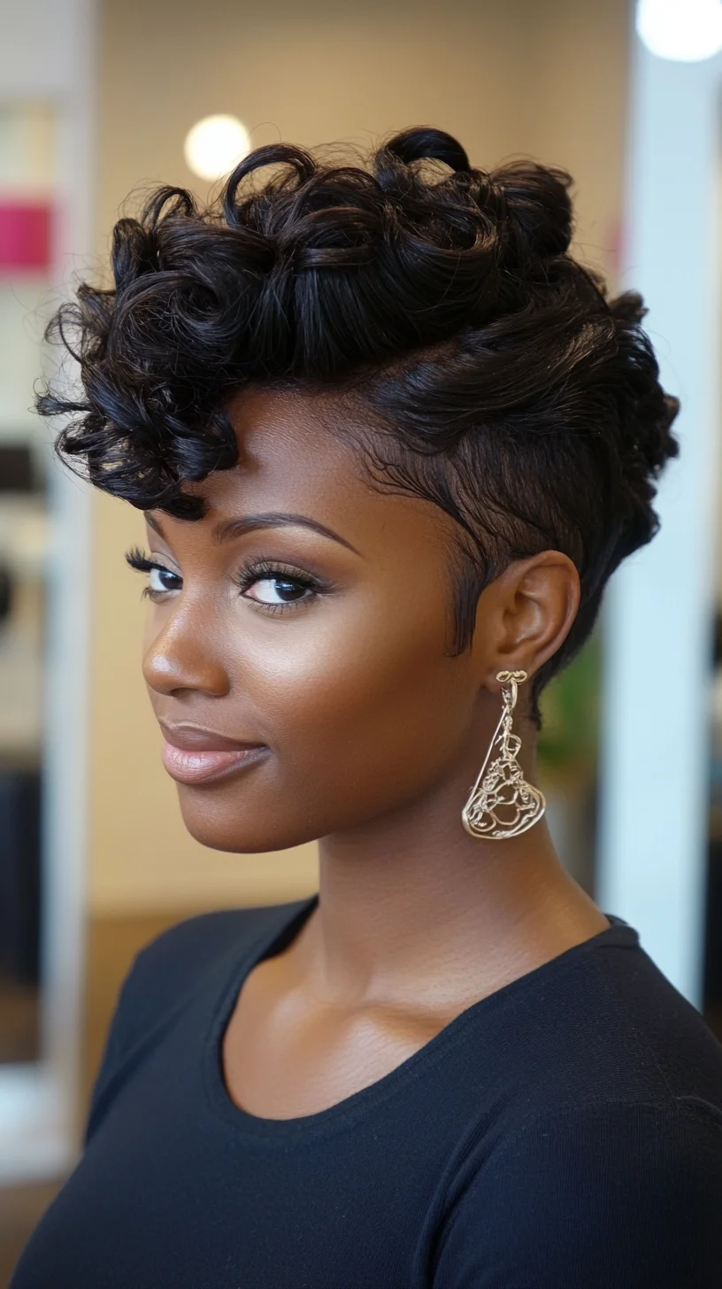 Bold and Beautiful: Embrace the Sophisticated Elegance of Short Curly Hair