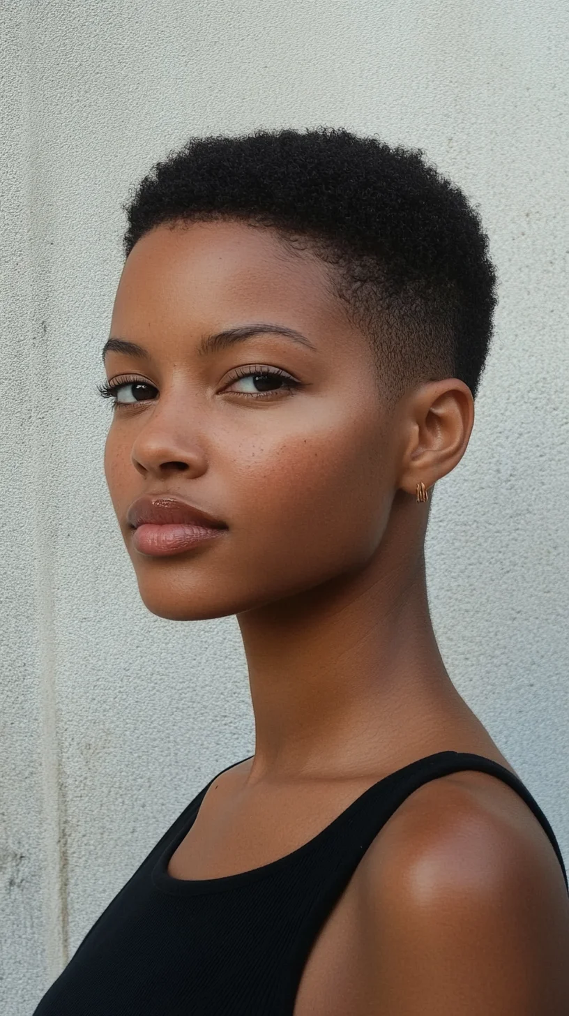 Bold and Beautiful: The Chic Tapered Afro for Effortless Elegance