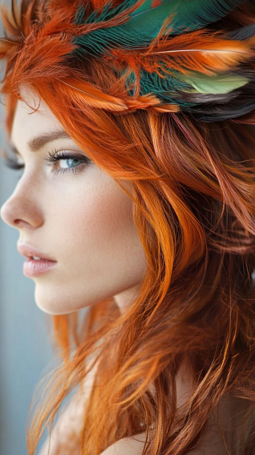 Bold and Fiery: Unleash Your Inner Goddess with Vibrant Ginger Waves