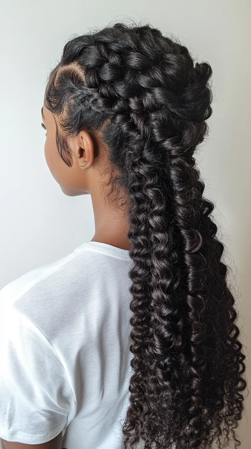 Bold & Beautiful: The Stunning Double Braid with Defined Curls