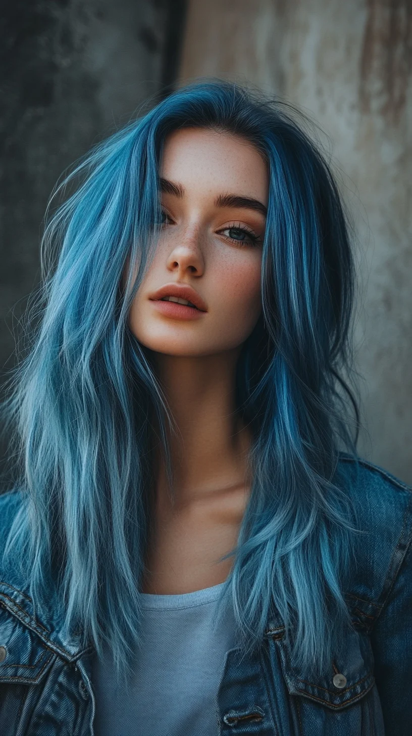 Bold Blue Waves: The Edgy Look That Turns Heads