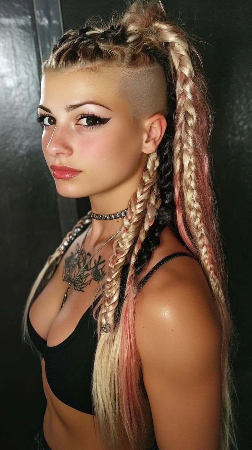 Bold Braided Mohawk: A Fearless Fusion of Edge and Elegance