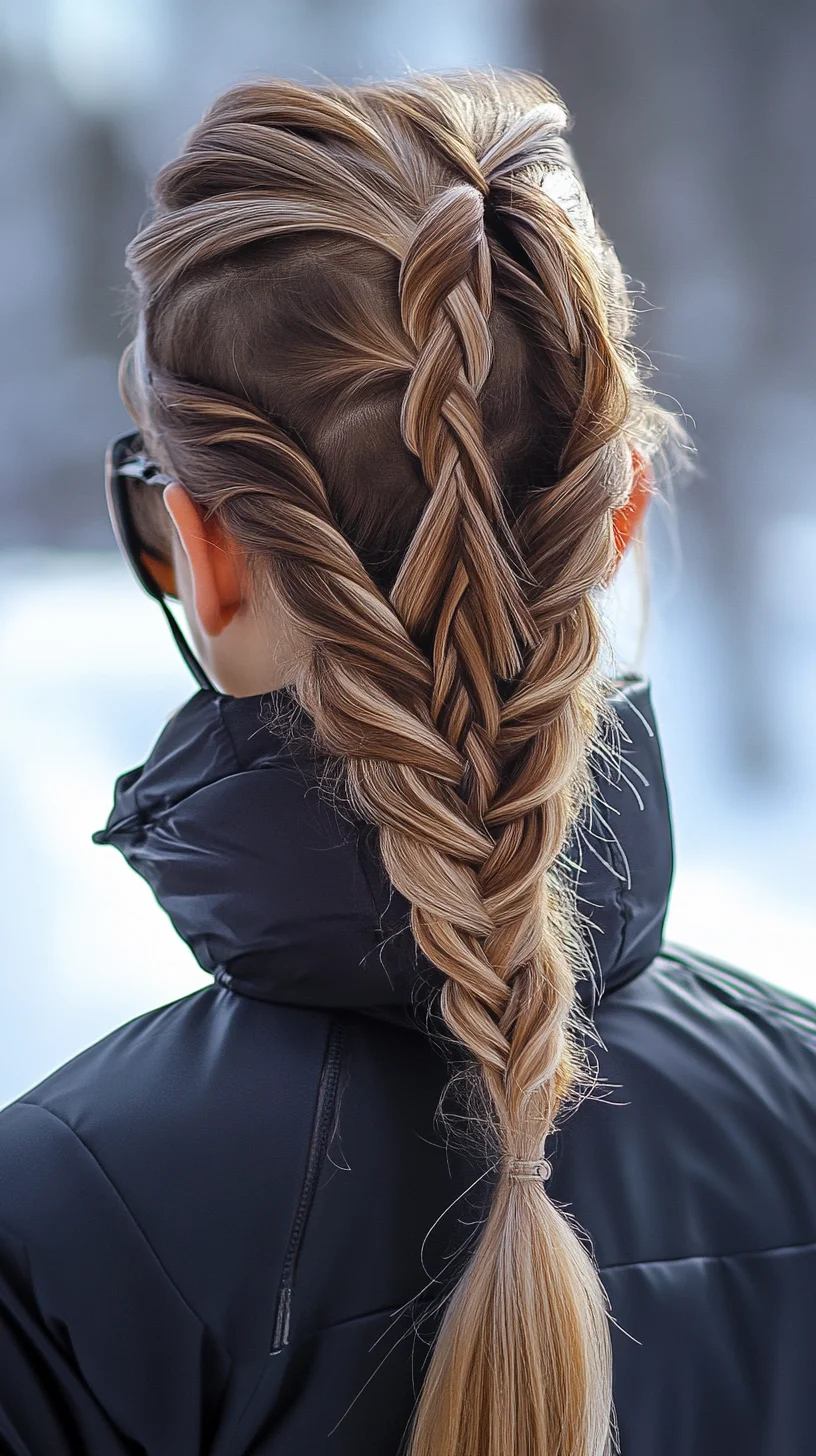 Braided Elegance: A Chic Two-in-One Hairstyle for Any Occasion