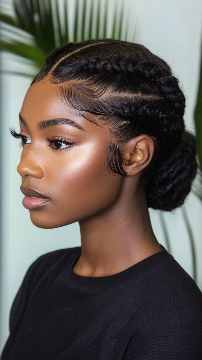 Chic and Elegant Braided Updo Perfect for Any Occasion