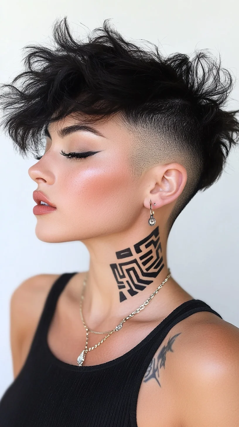 Edgy Textured Pixie: A Bold Statement of Confidence and Style