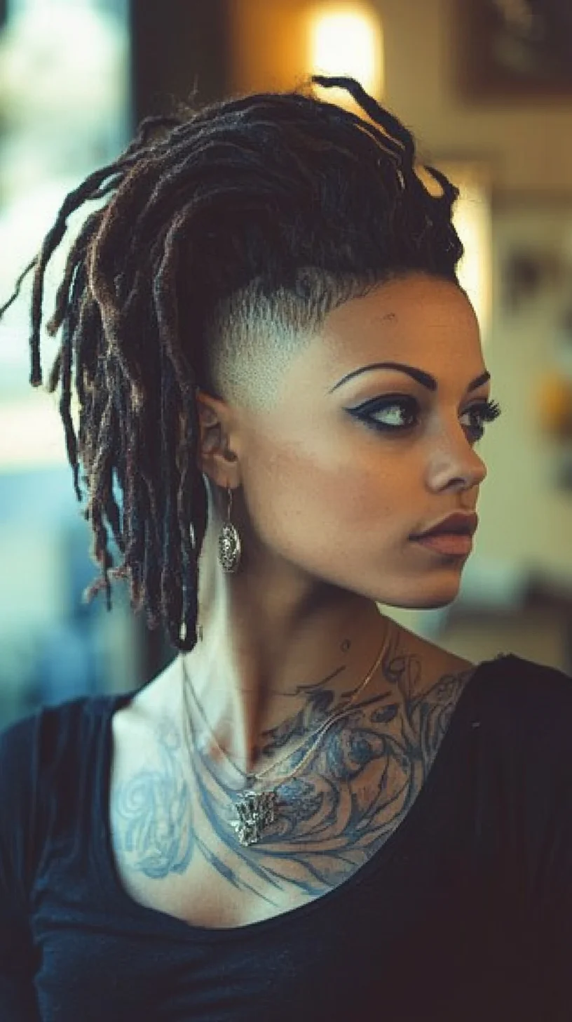 Edgy Undercut with Free-flowing Dreads: The Ultimate Statement Hairstyle