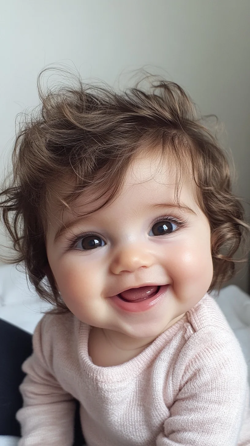 Effortless Curls: The Adorable Messy Baby Bob Hairstyle