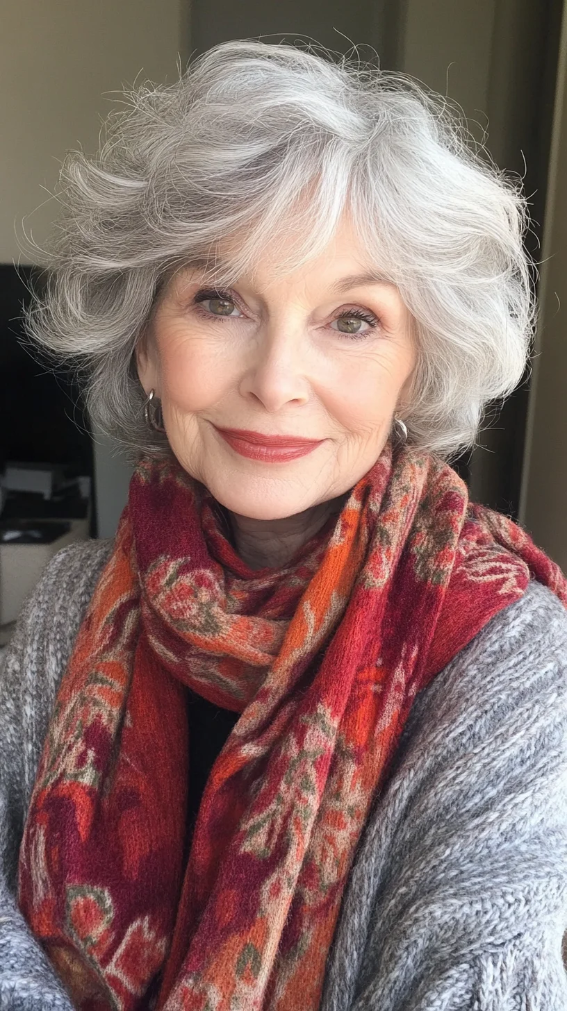 Effortless Elegance: Embrace the Beauty of Soft, Wispy Gray Curls