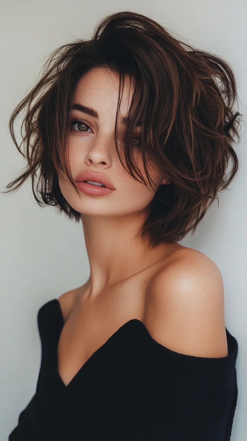 Effortless Elegance: The Textured Bob with Face-Framing Layers