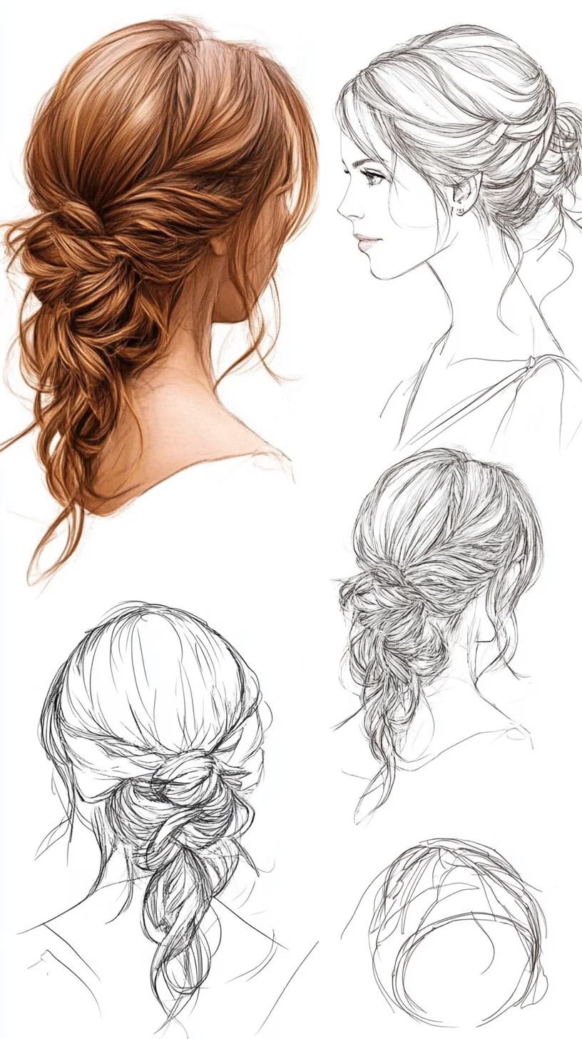 Effortless Romantic Updo: The Perfect Blend of Elegance and Relaxed Charm