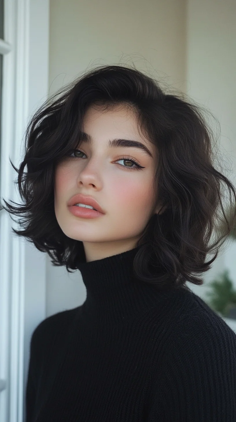 Effortless Waves: The Modern Tousled Bob for a Chic Look