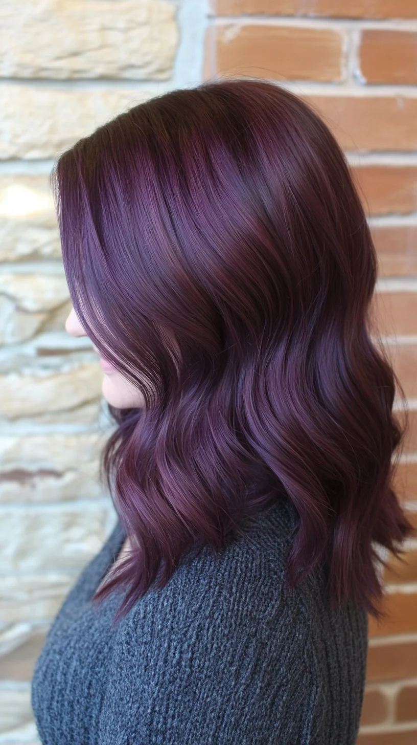 Effortless Waves with a Rich Burgundy Twist