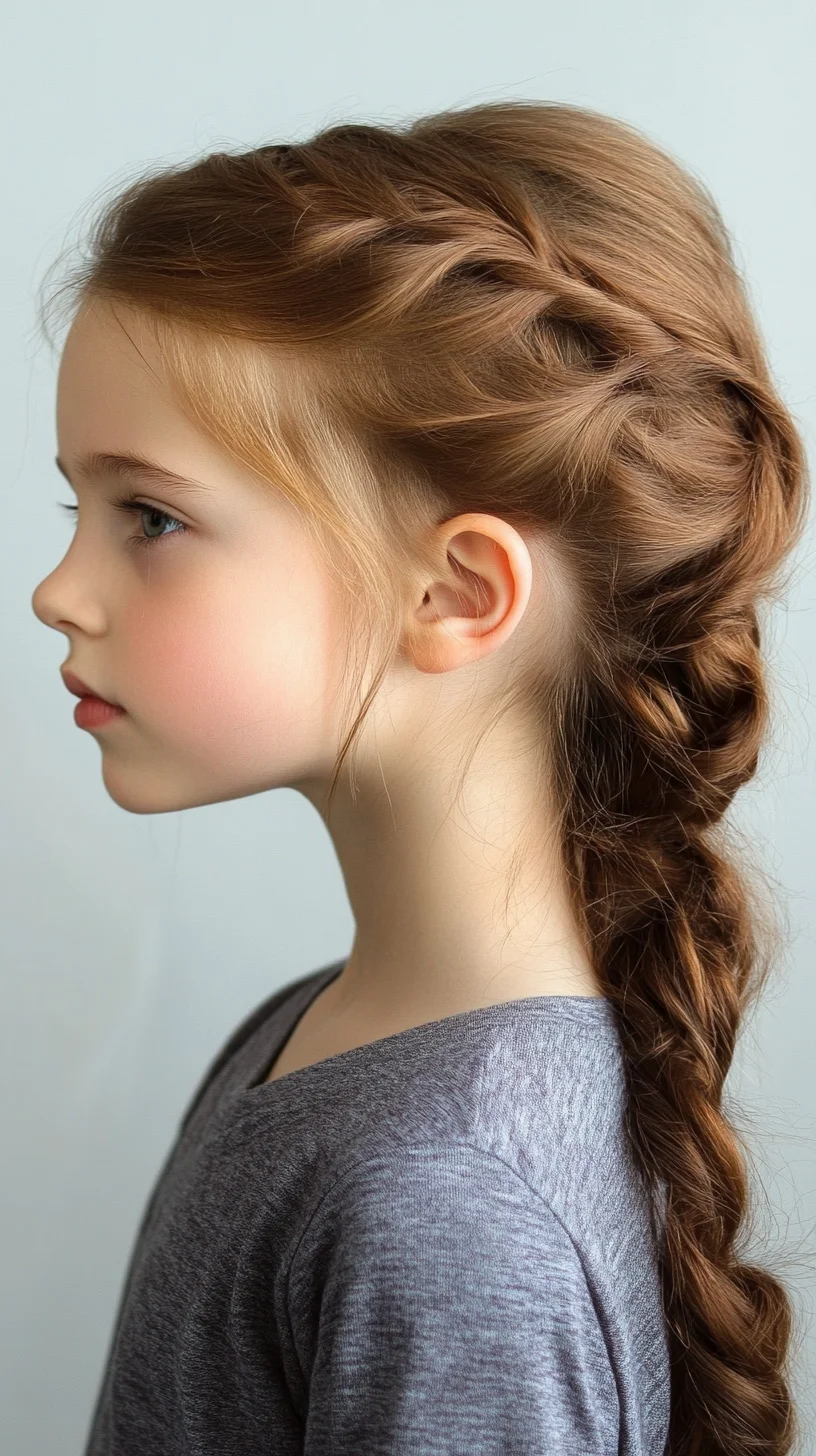 Effortlessly Charming: The Braided Crown Braid for Little Fashionistas