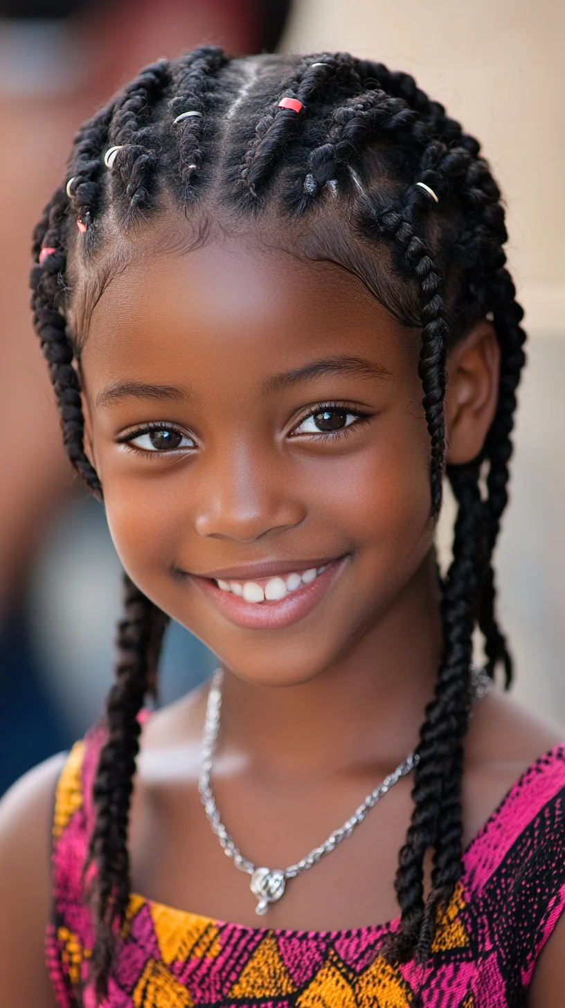 Effortlessly Chic: Adorable Box Braids for a Playful, Polished Look