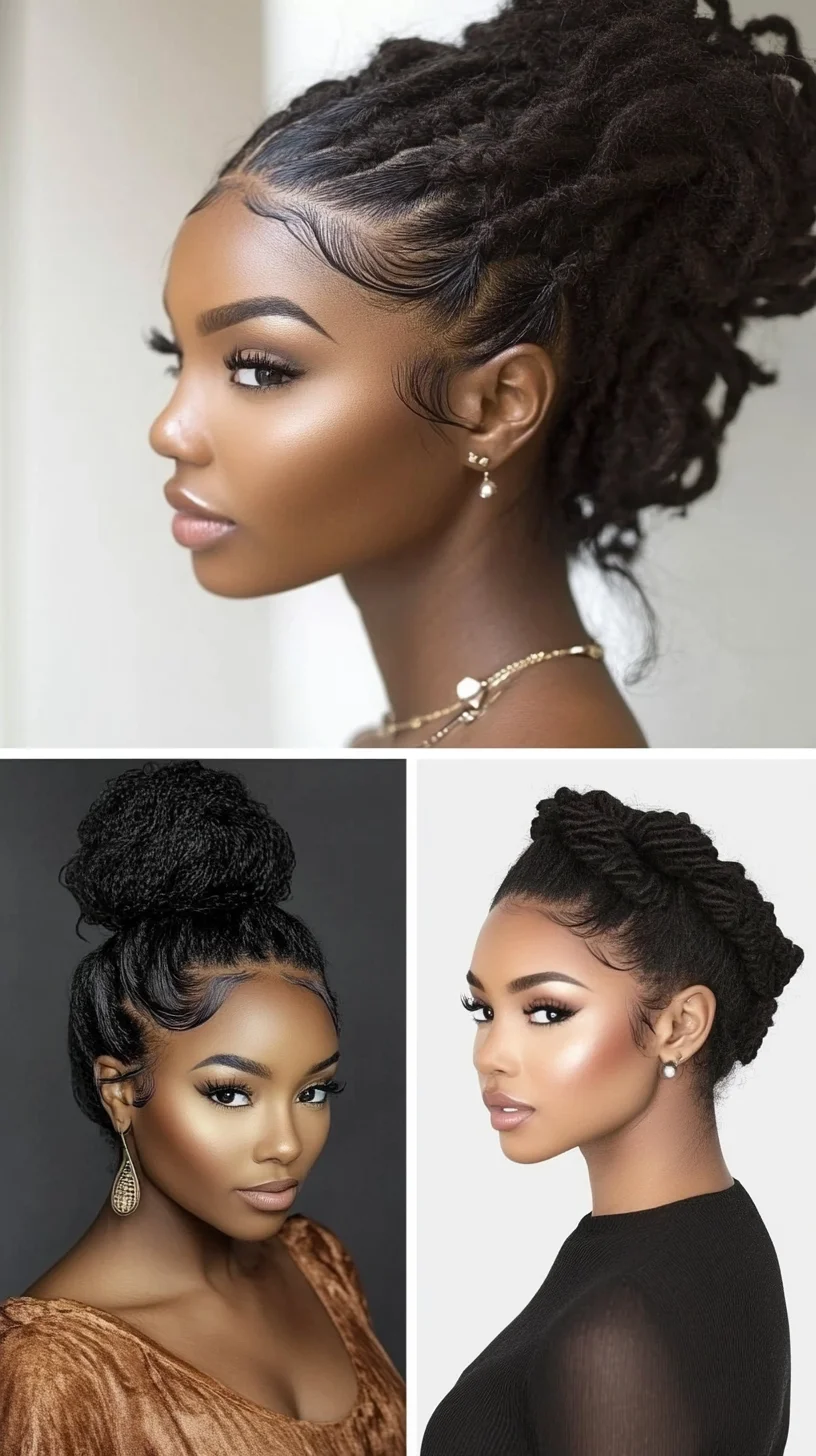 Effortlessly Chic: Embrace Texture with Luscious Locs and Twisted Updos