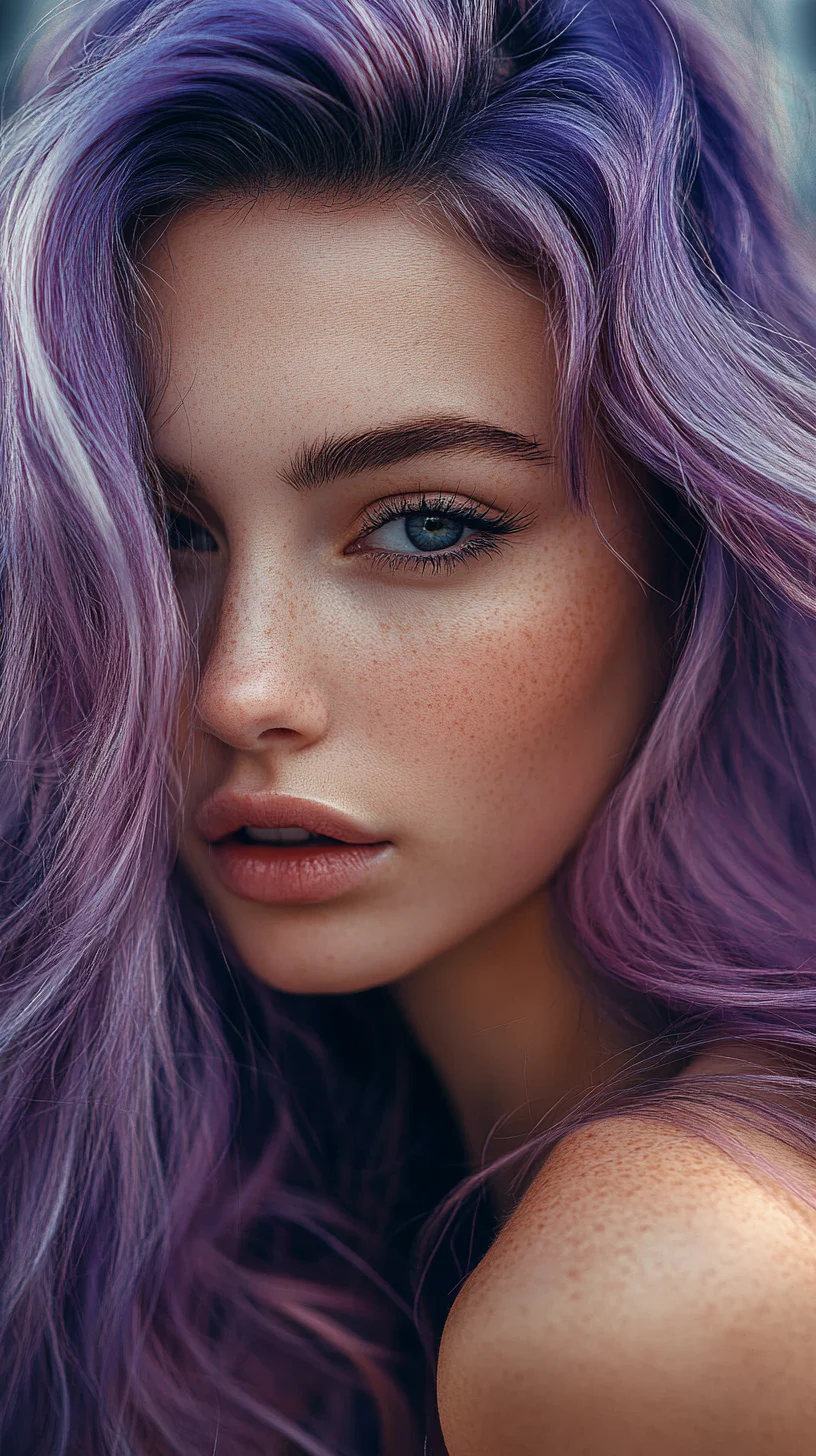 Effortlessly Chic: Embrace the Lush Lavender Waves for a Stunning Transformation