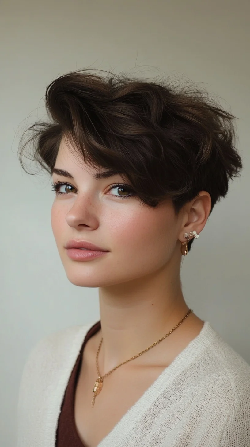 Effortlessly Chic: Embrace the Modern Textured Pixie Cut