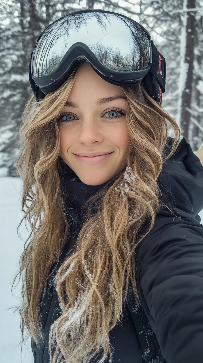 Effortlessly Chic: Embrace the Perfectly Tousled Snowy Waves