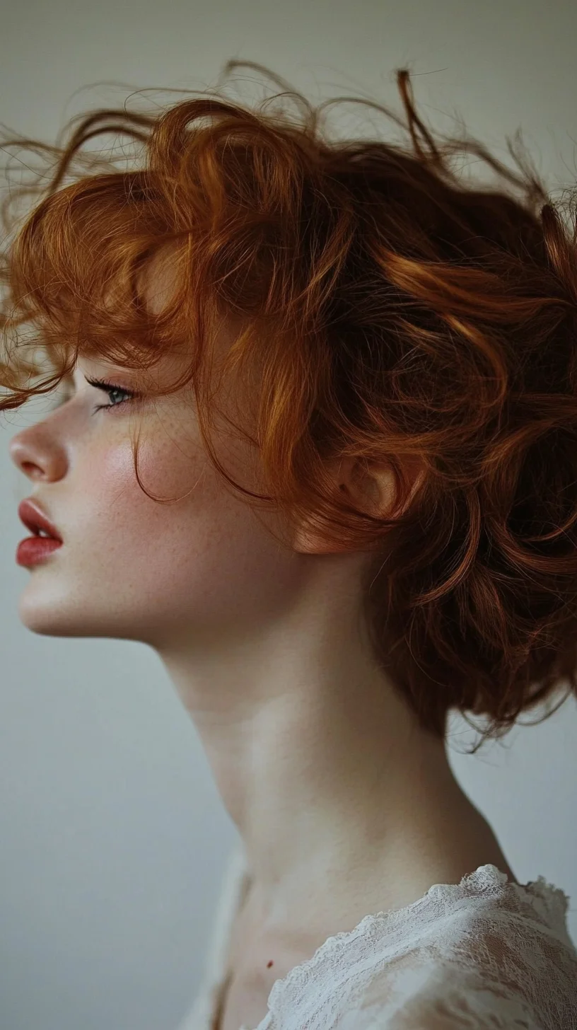 Effortlessly Chic: Embrace the Playful Volume of Curly Red Locks