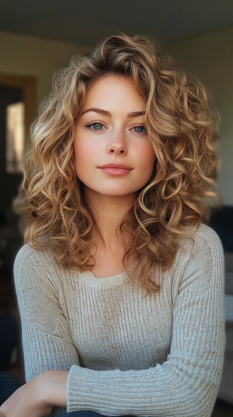 Effortlessly Chic: Embrace the Volume with Cascading Curly Locks