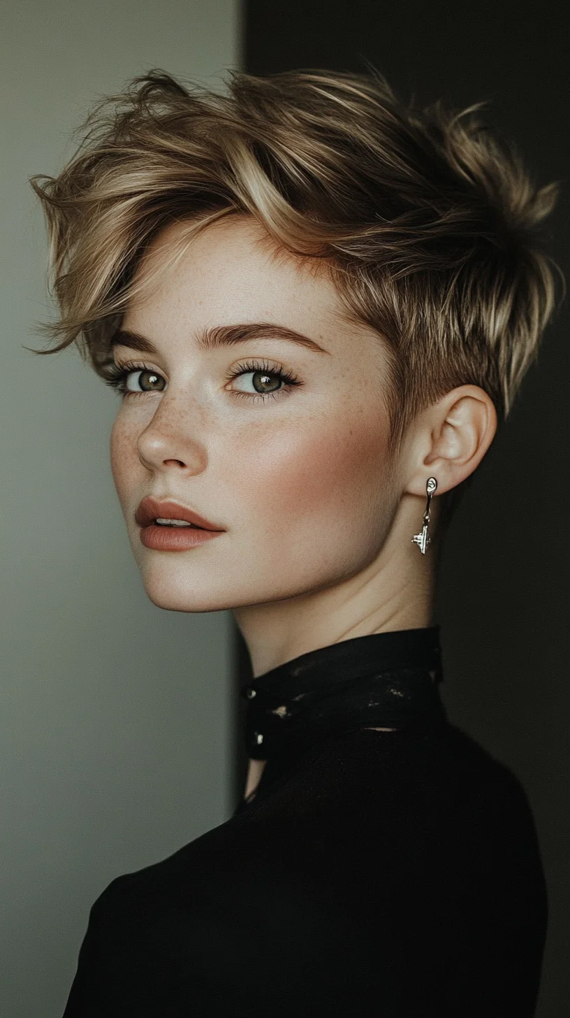 Effortlessly Chic Pixie: A Modern Twist on Timeless Elegance