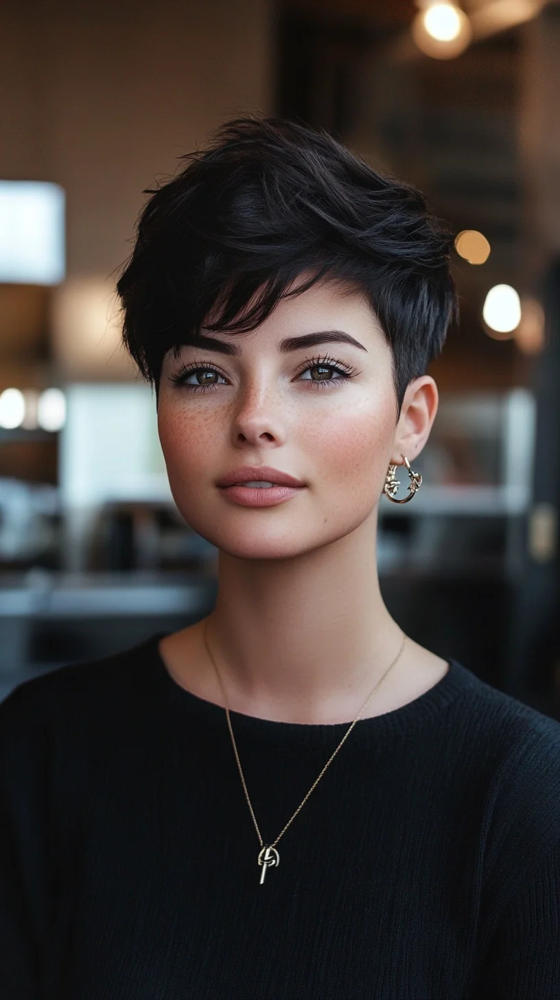 Effortlessly Chic Pixie Cut: Bold, Textured, and Versatile for All Occasions