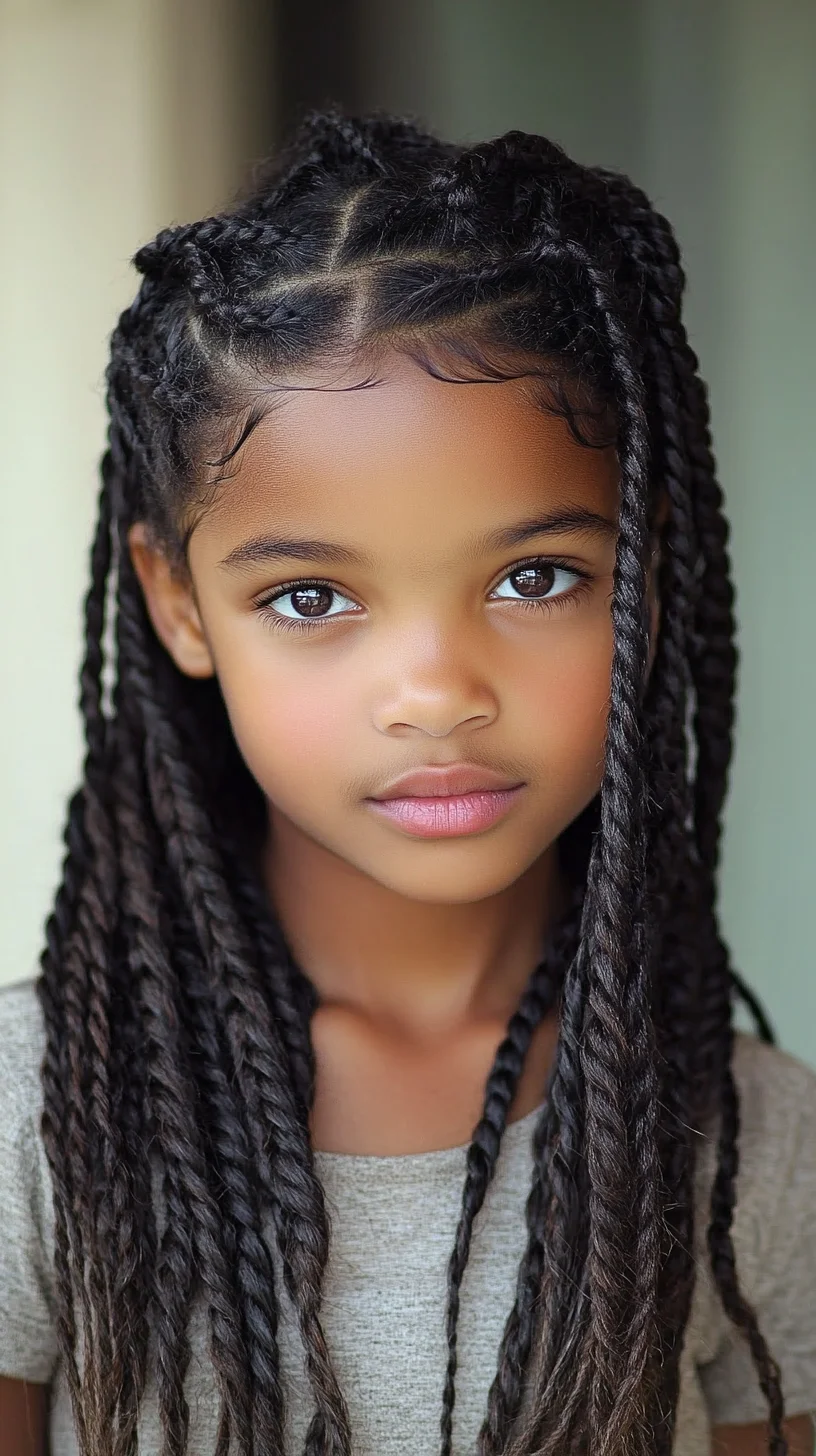 Effortlessly Chic: Playful Box Braids for a Stylish Look