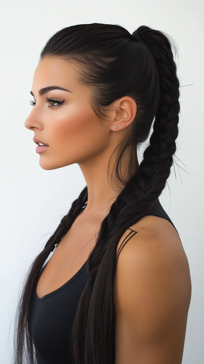 Effortlessly Chic: Sleek Double Braids for a Modern Look