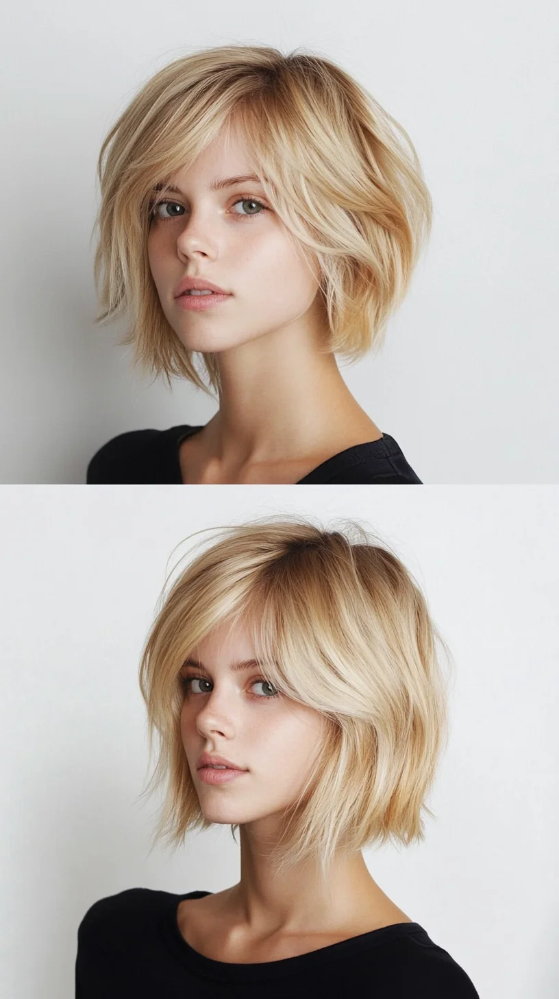 Effortlessly Chic Textured Bob: A Versatile Style for Every Occasion