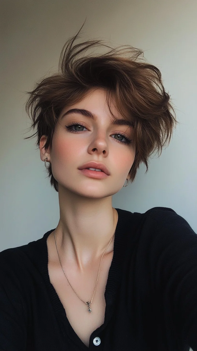 Effortlessly Chic Textured Pixie Cut for a Fresh, Modern Look