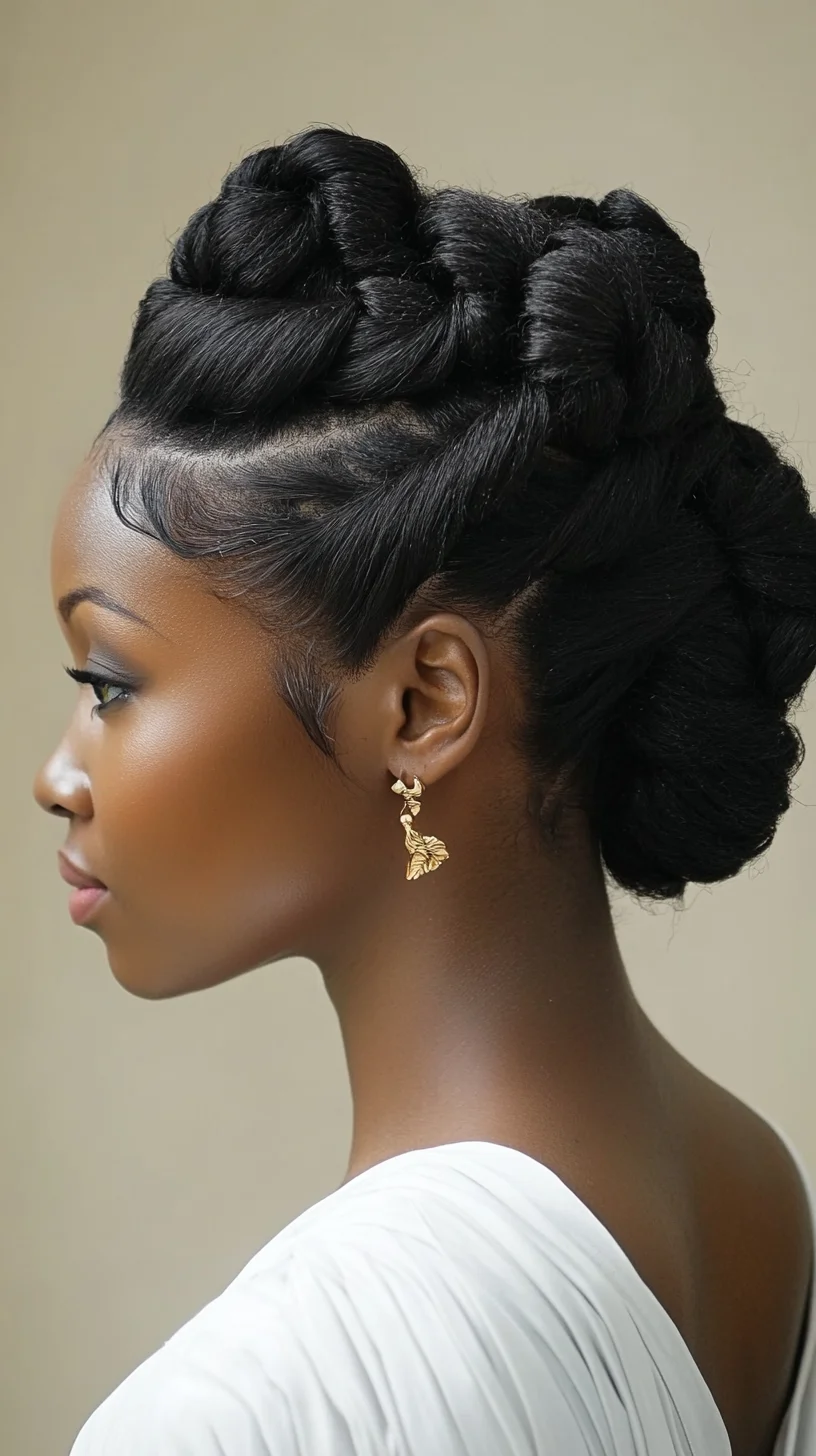 Effortlessly Chic: The Elegant Twisted Updo for a Timeless Look