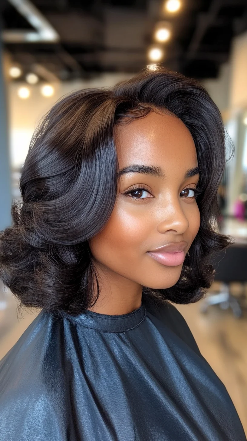 Effortlessly Chic: The Modern Curled Lob for a Flawless Look