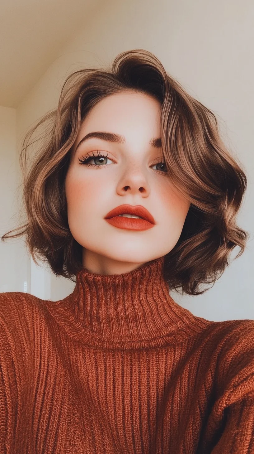 Effortlessly Chic: The Modern Curly Bob for a Flawless Fresh Look