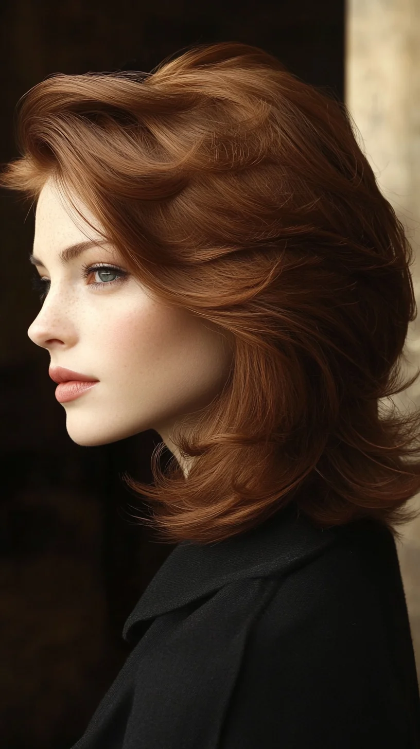 Effortlessly Chic: The Modern Shag with Volume and Texture