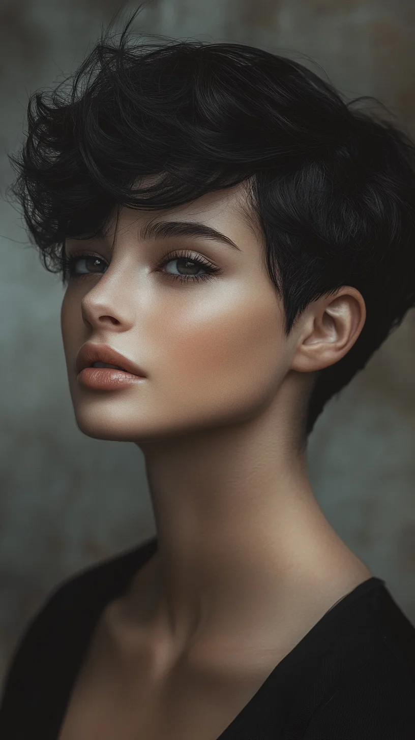 Effortlessly Chic: The Modern Short Pixie with Textured Layers