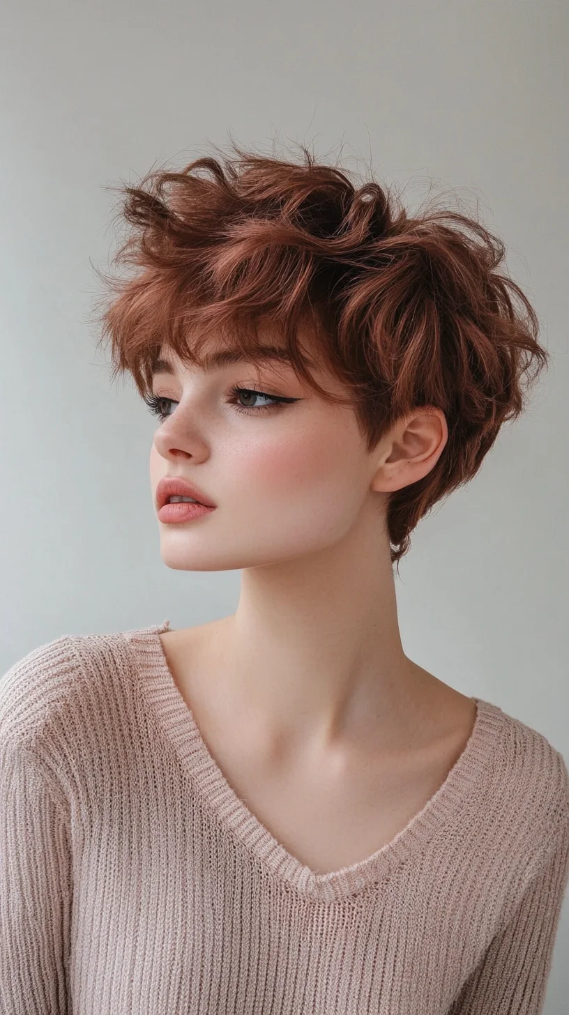 Effortlessly Chic: The Modern Textured Pixie Cut for a Bold Statement