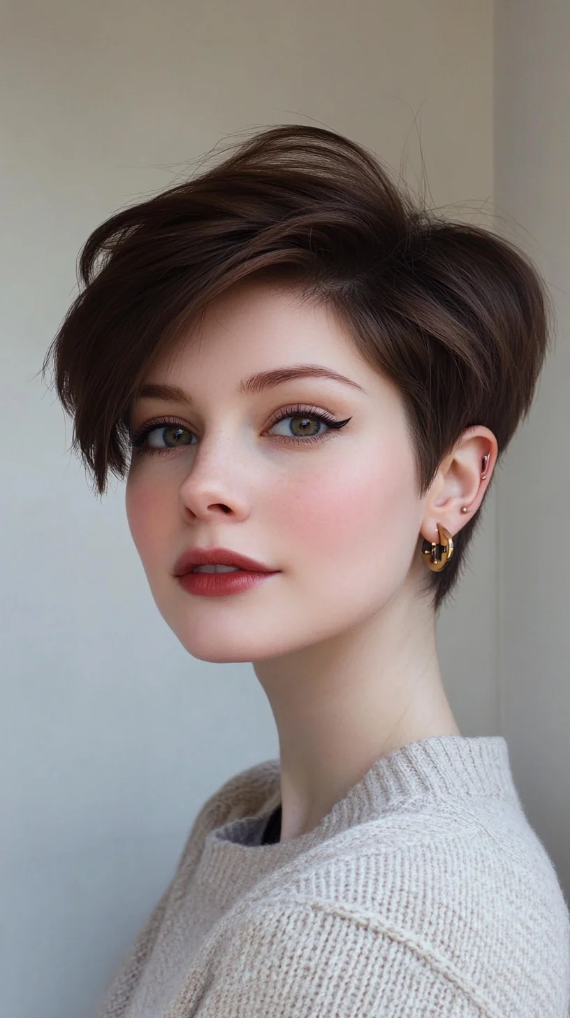 Effortlessly Chic: The Modern Textured Pixie Cut for a Fresh Look