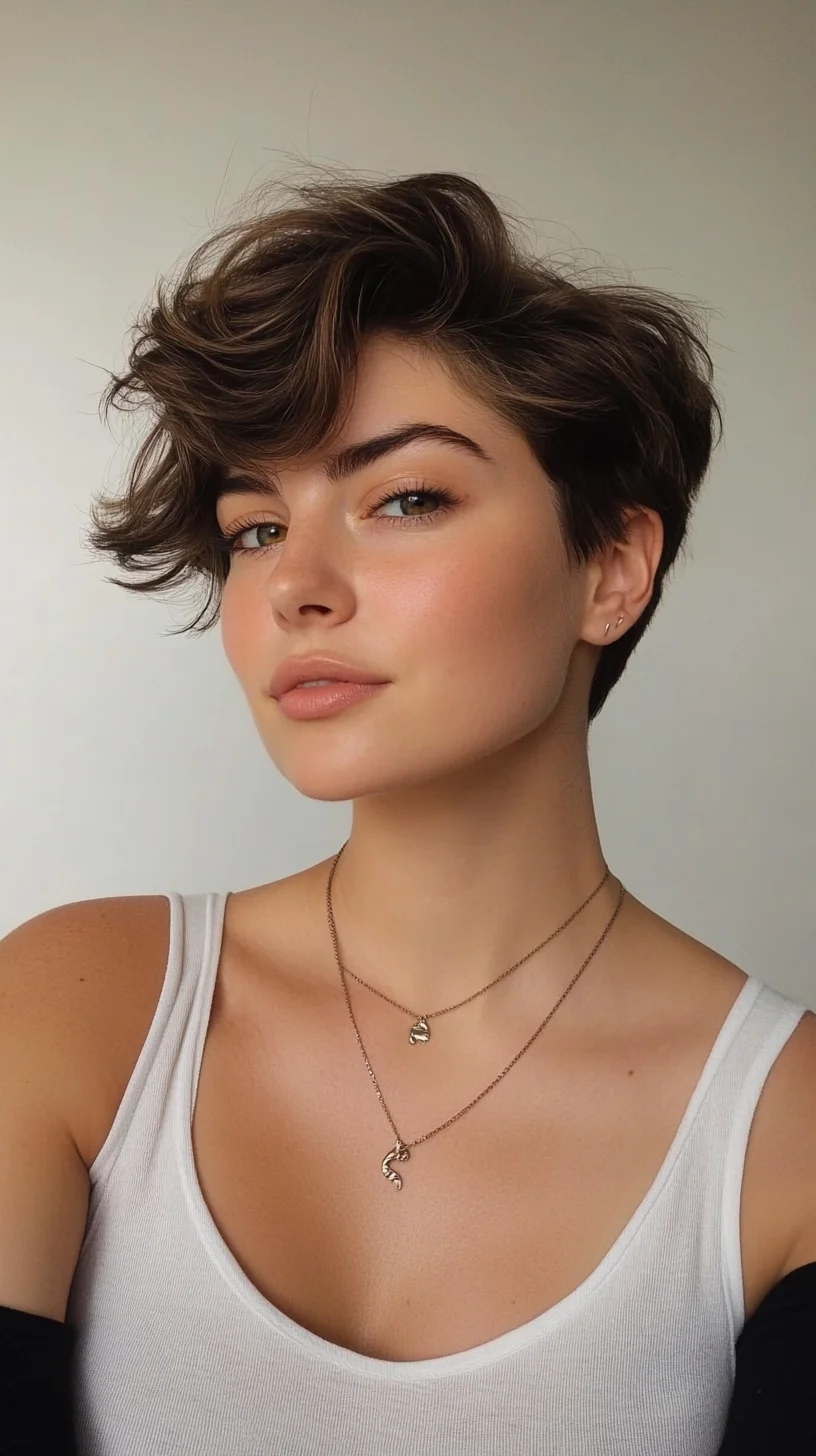 Effortlessly Chic: The Modern Textured Pixie Cut for a Trendy Look