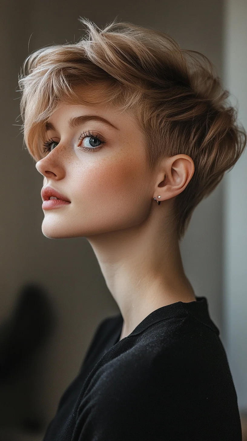 Effortlessly Chic: The Modern Textured Pixie Cut That Turns Heads