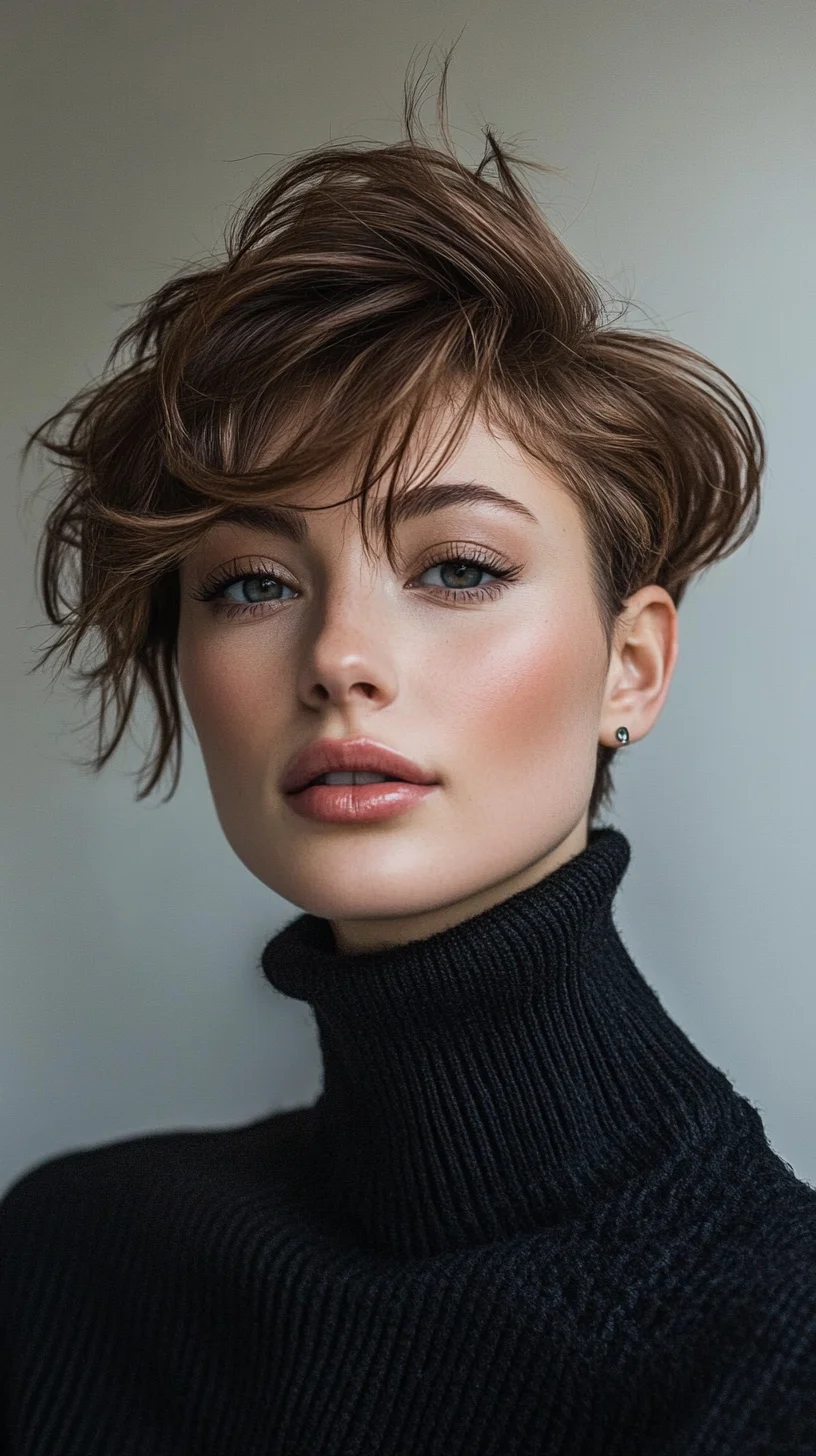 Effortlessly Chic: The Modern Textured Pixie for a Bold Look