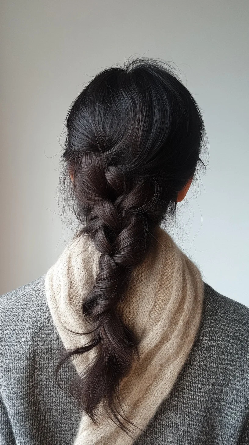 Effortlessly Chic: The Relaxed Braided Updo for Any Occasion