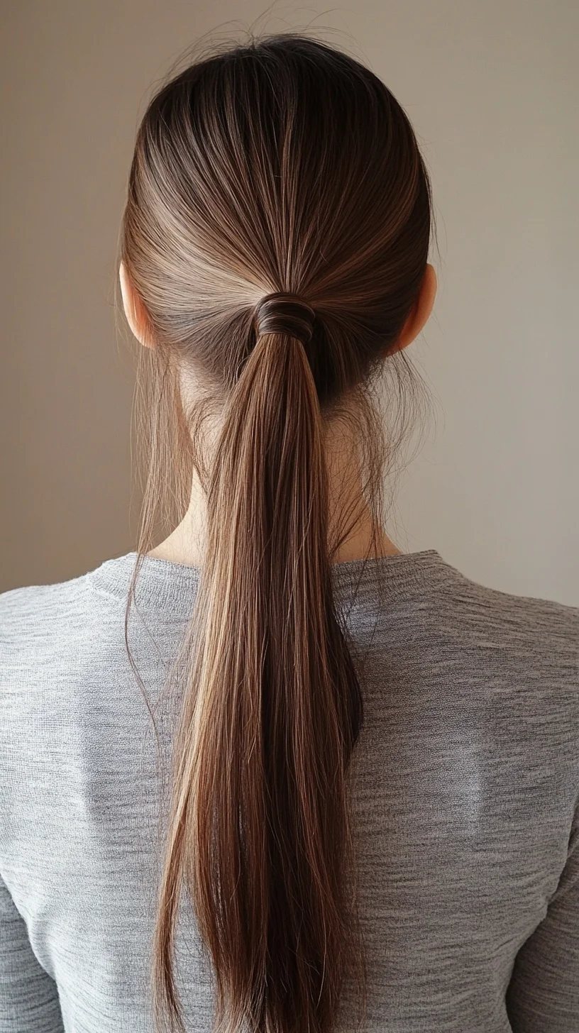 Effortlessly Chic: The Sleek Low Ponytail for a Polished Look