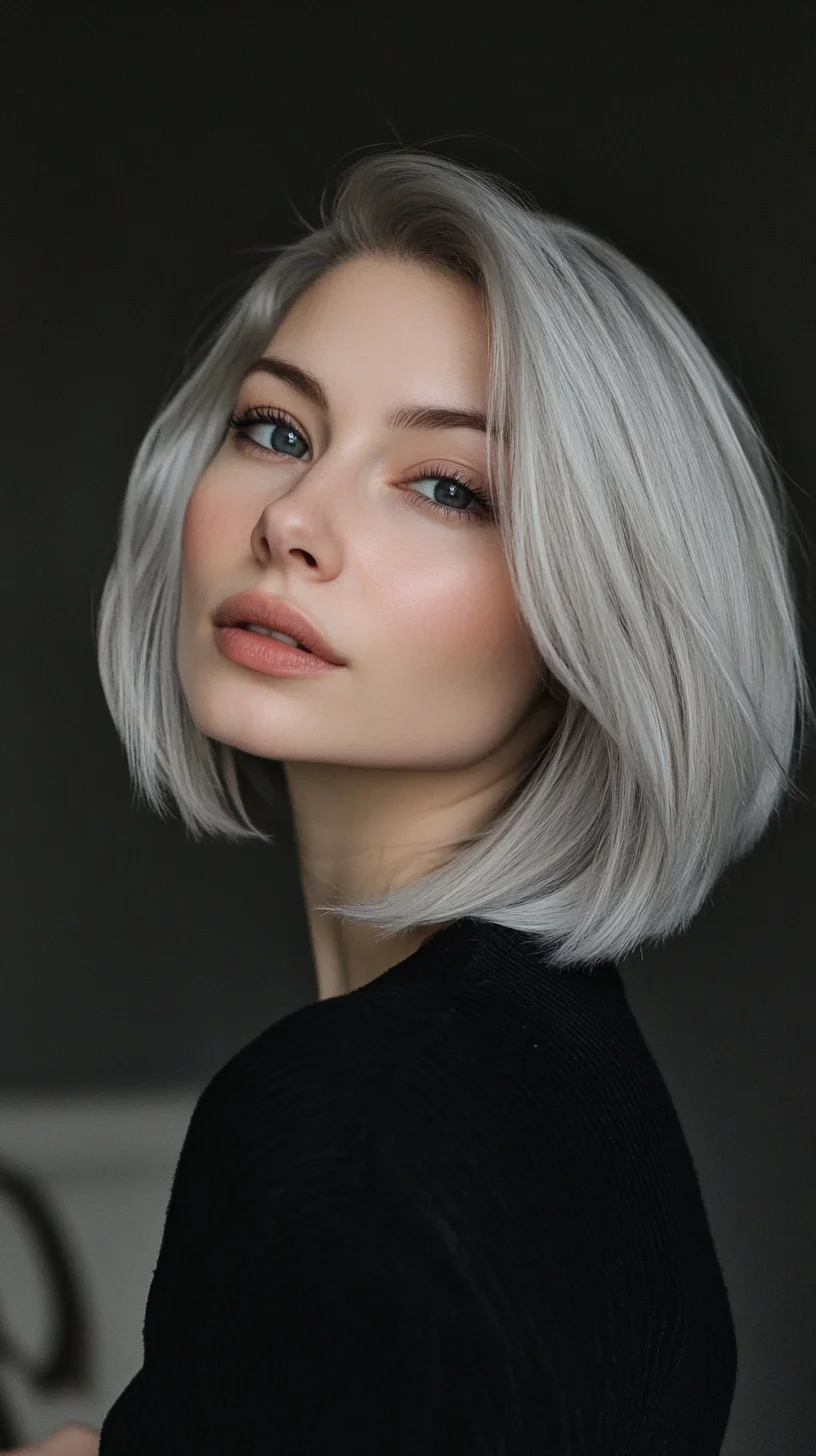 Effortlessly Chic: The Sleek Textured Bob for Modern Elegance