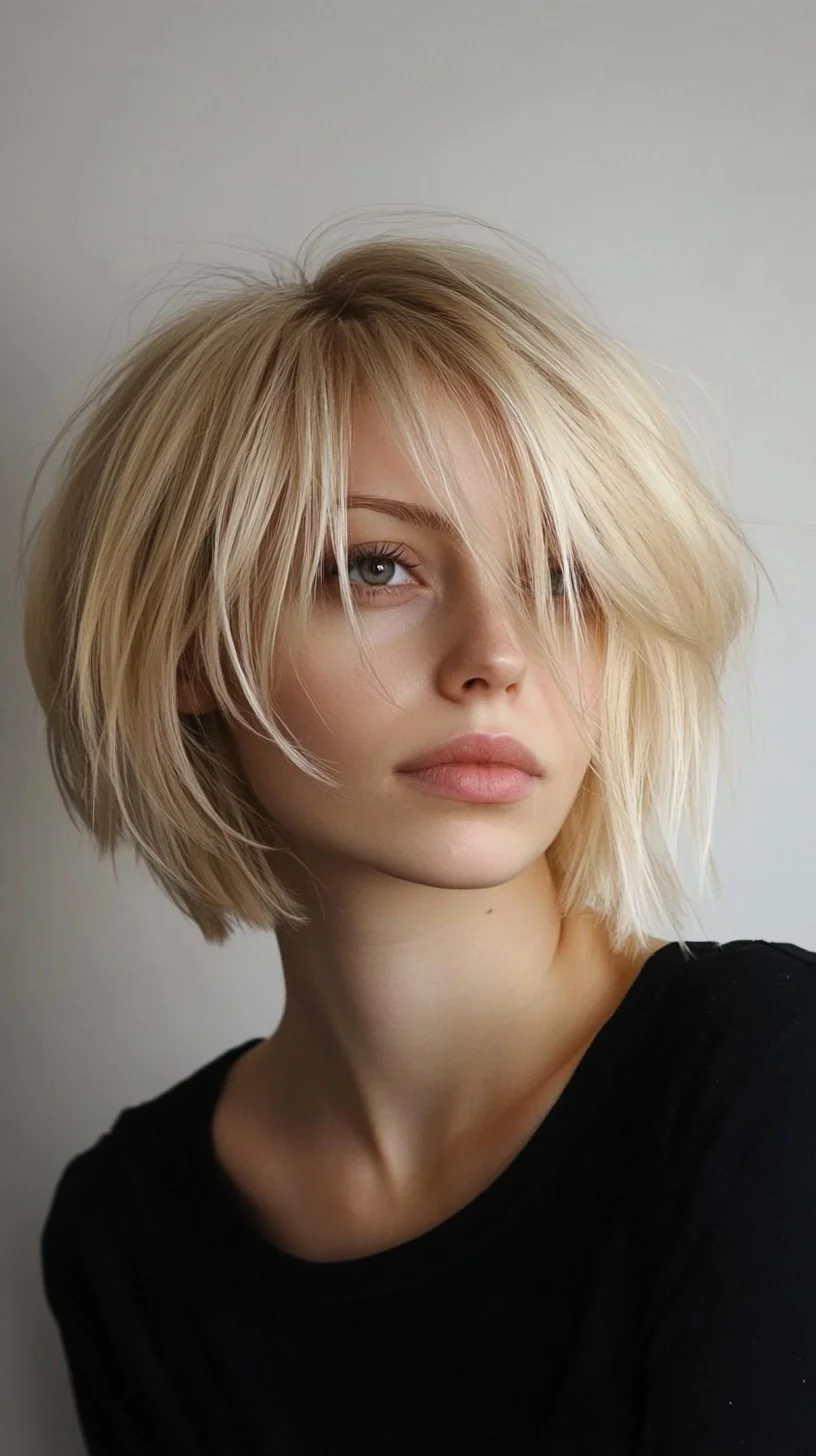 Effortlessly Chic: The Soft Choppy Bob That Flatters Every Face Shape