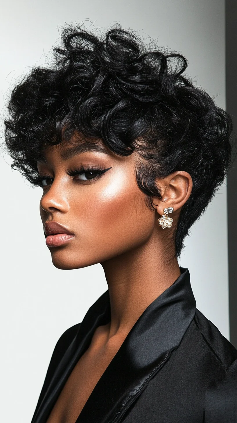 Effortlessly Chic: The Stylish Curly Pixie Cut for Modern Elegance